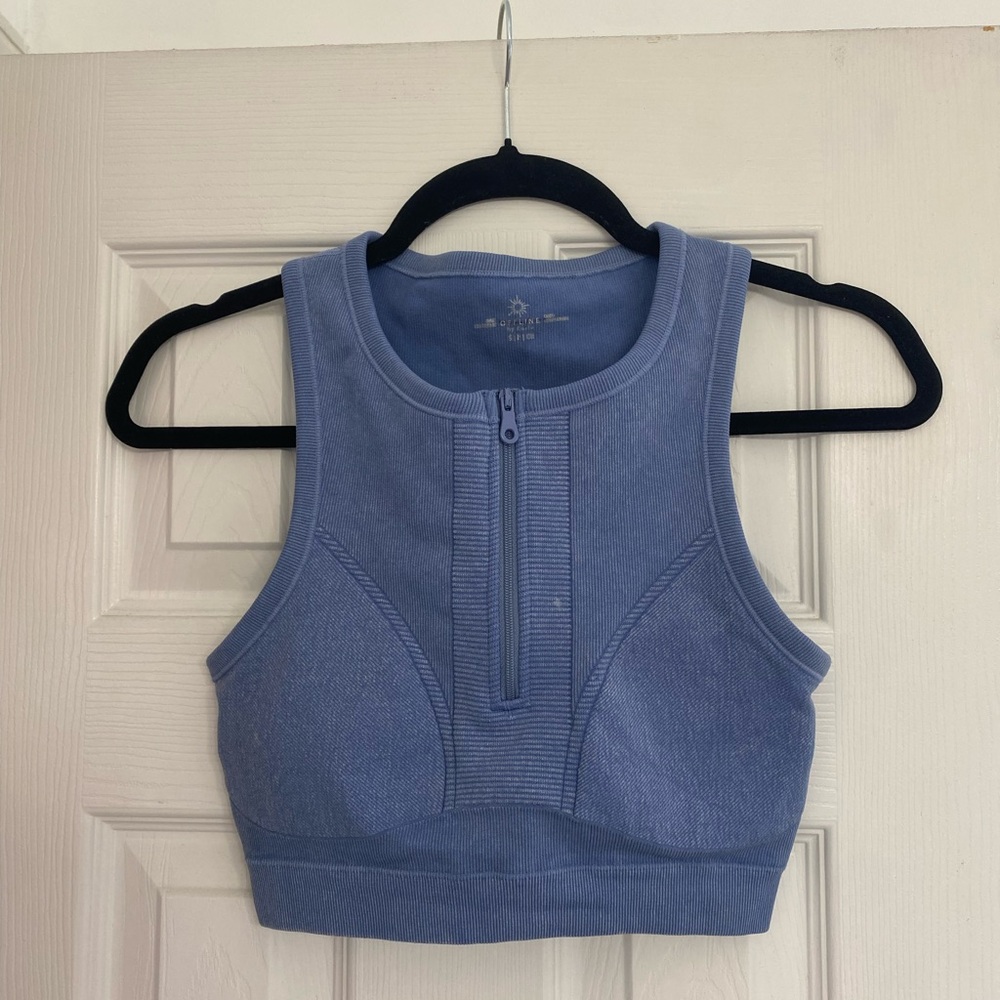 OFFLINE by Aerie Half-Zip Sports Bra Top